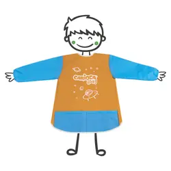 Carioca Apron Waterproof 2-4 y/o combinaison de peintre Enfants Bleu, Orange
