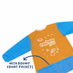 Carioca Apron Waterproof 2-4 y/o combinaison de peintre Enfants Bleu, Orange - Vue supplémentaire 3
