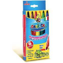 Carioca Jumbo stylo-feutre Extra-large Multicolore 6 pièce(s)
