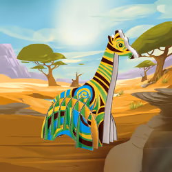Carioca Pop-Up Giraffe Set de coloriage 3d - Vue supplémentaire 2