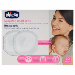 Chicco Coussinets d'Allaitement x 30 sont des coussinets qui assurent un maximum de sécurité pour la peau délicate du sein. L ...