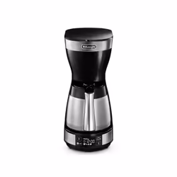 De’Longhi Autentica ICM 16731, Machine à café filtre, 1,25 L, 1200 W, Noir, Acier inoxydable
