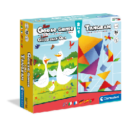 Clementoni Goose Game + Tangram Goose Game, Tangram Jeu de société Traditionnel