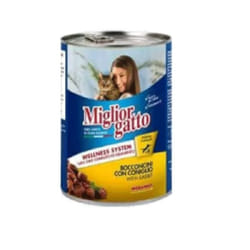 Gatto MIGLIOR Coniglio Lapin Pour Chats 405Gr