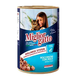 Pâté Poisson Pour Chats Miglior Gatto Pesce 405G
