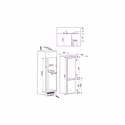 Hotpoint BCB 7030 AA S réfrigérateur-congélateur Intégré Blanc