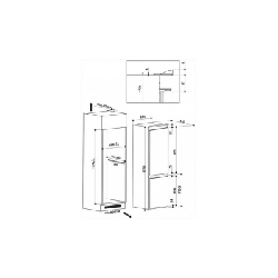 Hotpoint BCB 7030 AA S réfrigérateur-congélateur Intégré Blanc