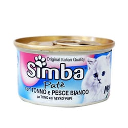 Pâté SIMBA Pour Chats Thon & Poisson de mer 85 gr