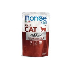 MONGE SUPER PREMIUM POCHON CHAT ADULT AGNEAU 85G