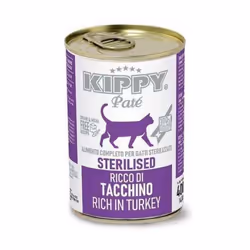 Pâté KIPPY Au Stérilisée Dinde Pour chat - Contenance: 400 GR - Convient pour: Tous les chats de toutes races - Aliment compl ...
