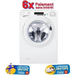 Machine à Laver Frontale CANDY 8Kg (GVS128D3-80) - Blanc