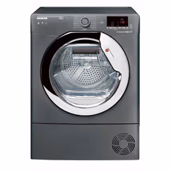 Hoover DX C10DCER-80, Autoportante, Charge avant, Condensation, Anthracite, Boutons, Rotatif, Gauche