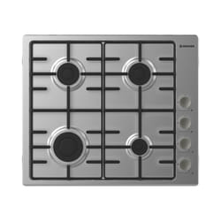 Hoover H-HOB 300 GAS HHW6LMX Acier inoxydable Intégré (placement) 60 cm Gaz 4 zones