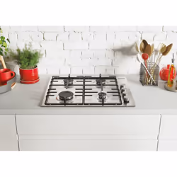 Hoover H-HOB 300 GAS HHW6LMX Acier inoxydable Intégré (placement) 60 cm Gaz 4 zones
