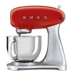 Smeg SMF02RDEU mixeur Robot mixer 800 W Rouge, Argent