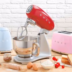 Smeg SMF02RDEU mixeur Robot mixer 800 W Rouge, Argent - Vue supplémentaire 5