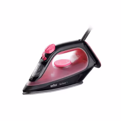 Braun TexStyle 1, Fer à repasser à sec ou à vapeur, Semelle en céramique, 1,9 m, 130 g/min, Noir, Violet, 0,22 L