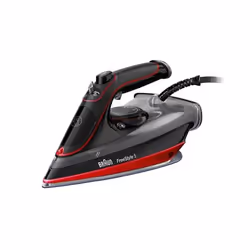 Braun SI 5057 RD, Fer à vapeur, Semelle en céramique, 2 m, 220 g/min, Noir, Rouge, 50 g/min