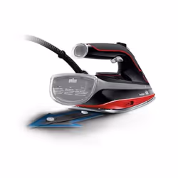 Braun SI 5057 RD Fer à vapeur Semelle en céramique 2700 W Noir, Rouge