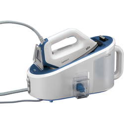 Braun IS 5145 WH Centrale vapeur 2400 W 2 L EloxalPlus soleplate Bleu, Blanc