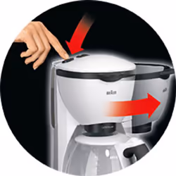 Braun KF 520/1 WH Manuel Machine à café filtre