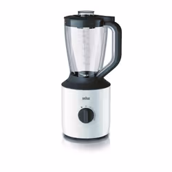 Braun JB 3100 WH, Mélangeur de table, 1,5 L, Fonction d'impulsion, Pileur de glace, 0,85 m, 800 W