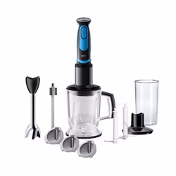 Braun MultiQuick 5 MQ 5264, Mélangeur par immersion, 1,25 L, Fonction d'impulsion, 1,2 m, 1000 W, Noir