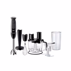 Mixeur Plongeont Braun MultiQuick 5 Vario - Puissance 1000W - 21x Vitesses avec Fonction Turbo - Pied de mixage en acier inox ...
