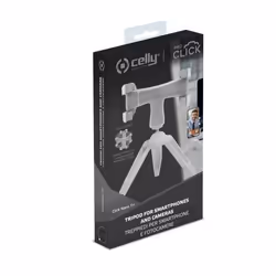 Celly CLICKNANOTRIWH trépied Smartphone/action caméra 3 pieds Blanc - Vue supplémentaire 6