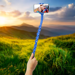 Celly Snake bâton support pour selfies Universel Bleu - Vue supplémentaire 4