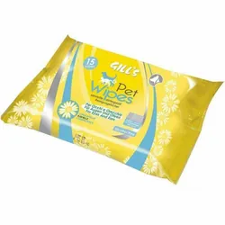 Lingettes Nettoyantes Pour Animaux 15 Pièces CHAMOM