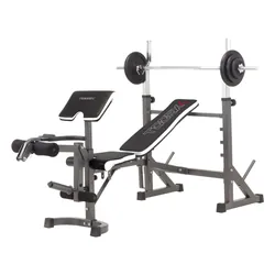 Toorx WBX-90 banc de musculation Banc de musculation ajustable Dossier réglable Siège ajustable Gym, Maison Noir