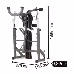 Toorx WBX-90 banc de musculation Banc de musculation ajustable Dossier réglable Siège ajustable Gym, Maison Noir - Vue supplémentaire 8