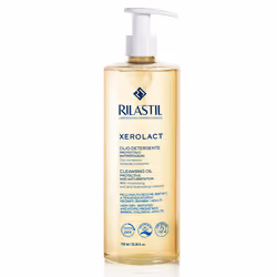 Huile Démaquillante Rilastil Xerolact nettoie en douceur la peau du visage et du corps, apportant confort. Il favorise la res ...