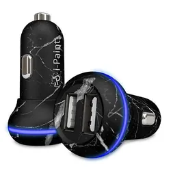 i-Paint 311001 chargeur d'appareils mobiles Universel Noir, Blanc Allume-cigare Auto