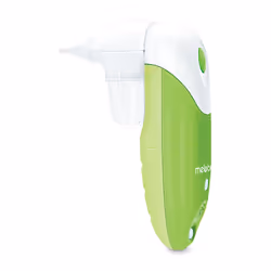 Aspirateur nasal électrique utile pour éliminer l’excès de mucus dans le nez du bébé, de manière douce et efficace.