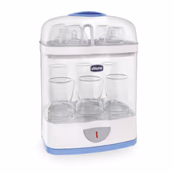 Chicco SterilNatural Stérilisateur Électrique 2 en 1 est un stérlisateur à vapeur modulable qui désinfecte de manière efficac ...