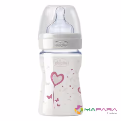 Biberon en verre Rose 150ml 0m+ Chicco