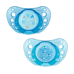 Chicco 00075021210000 tétine pour bébé Tétine pour bébé classique Orthodontique Caoutchouc Bleu