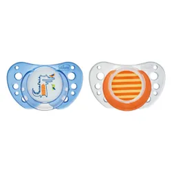 Chicco™ chupete physio air tetina látex azul 4 meses + 2uds