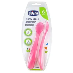 Chicco Softly Spoon 2 Cuillères Souples 6 Mois et +