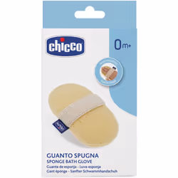 L’éponge de bain pour enfant Baby Moments de Chicco permet de nettoyer facilement