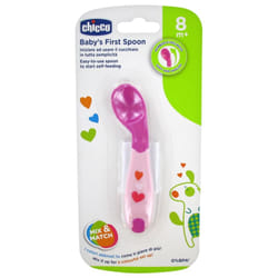 Chicco Ma Première Cuillère 8 Mois et + - Couleur : Rose