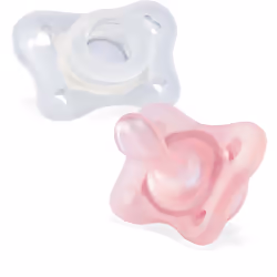 Faites confiance aux techniques traditionnelles pour apaiser votre bébé. La tétine Chicco Mini Soft Girl procure à votre enfa ...