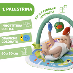 Chicco Classic 00011353000000 gymnase et tapis d'éveil pour bébé Tissu Multicolore Tapis de jeux pour bébé - Vue supplémentaire 4