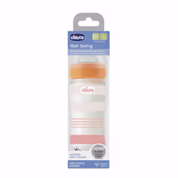 Chicco 00028721210000 biberon 240 ml Orange, Transparent, Blanc, Jaune Verre - Vue supplémentaire 3