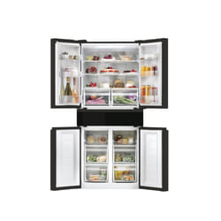 Hoover HN5D 84 B frigo américain Autoportante 461 L E Noir