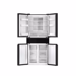 Hoover HN5D 84 B frigo américain Autoportante 461 L E Noir