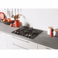 Hoover H-HOB 500 GAS HVG6DSB Noir Intégré (placement) 59.5 cm Gaz 4 zones - Vue supplémentaire 4