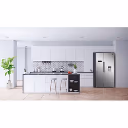 Hoover HHSBSO 6174XWD frigo américain Pose libre 529 L E Acier inoxydable